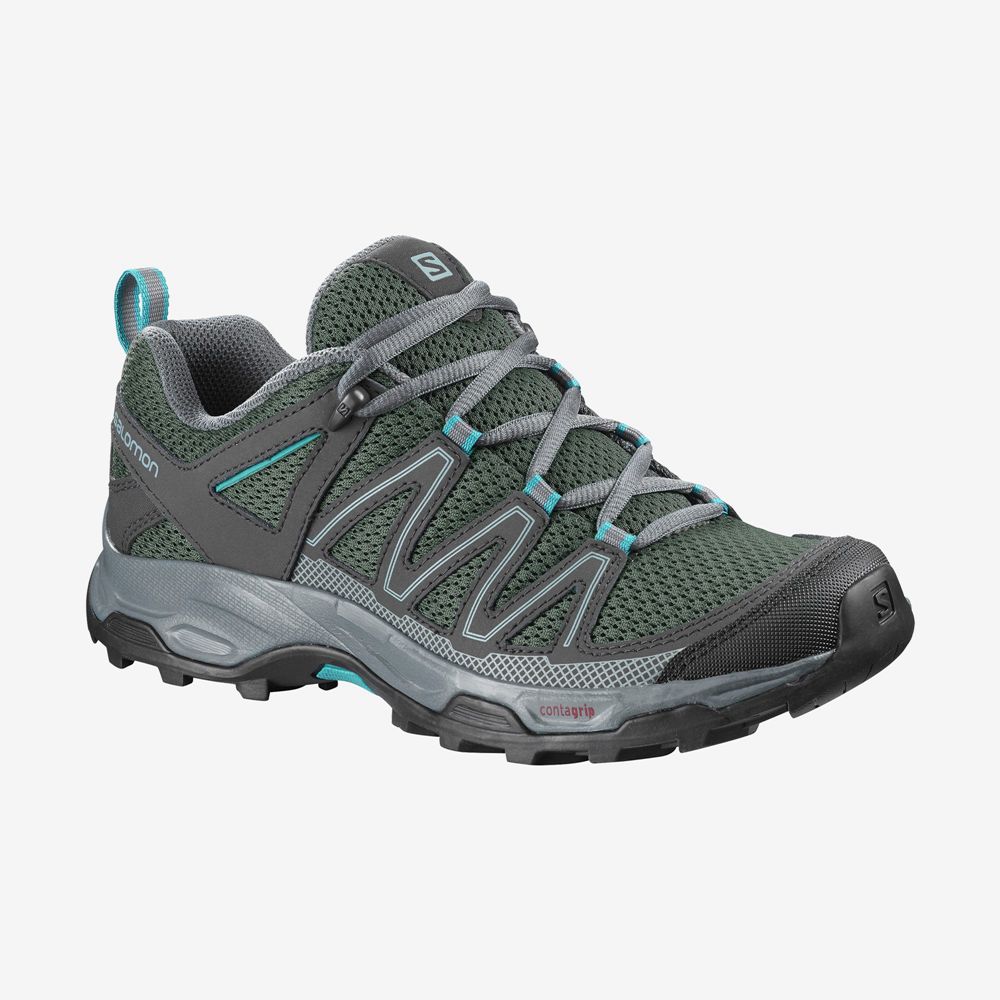 Salomon PATHFINDER Zapatillas Trekking Mujer - Verde - Colombia (74839-NQWO)